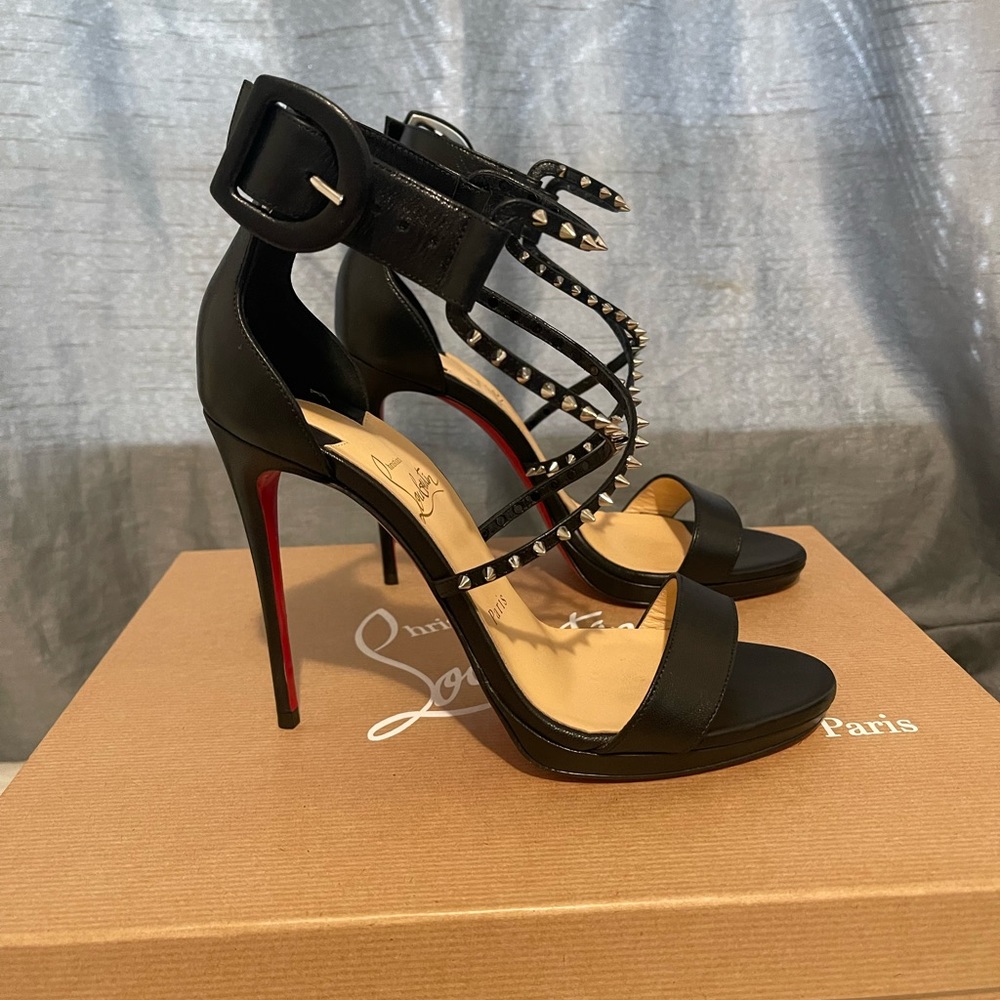 Choca Lux
120 mm Platform sandals - Leather - Black Authentic!